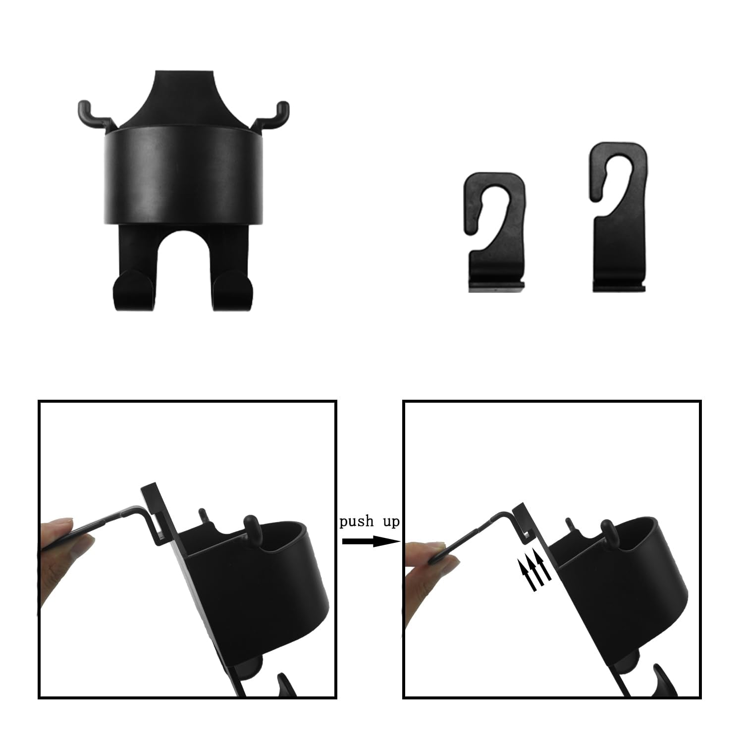 Car Headrest Backseat Organizer, 3 in 1 Automotive Cell Phone Drink cupholder Adapter with Headrest Hooks for Kids and Adults, Multifunctional Storage for Car Travel Accessories - Shopmania Wholesale