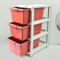 3-Layer Plastic Drawer Storage Organizer, Multi-Purpose Cabinet (1 Pc / Mix Color) your brand