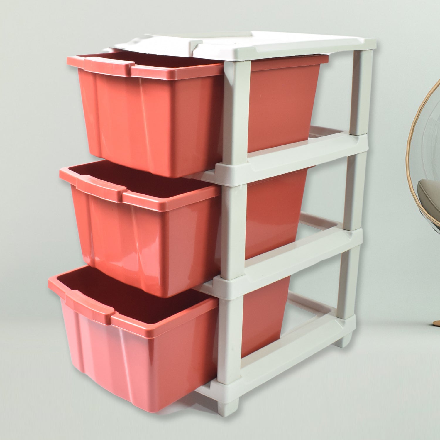 3-Layer Plastic Drawer Storage Organizer, Multi-Purpose Cabinet (1 Pc / Mix Color) your brand
