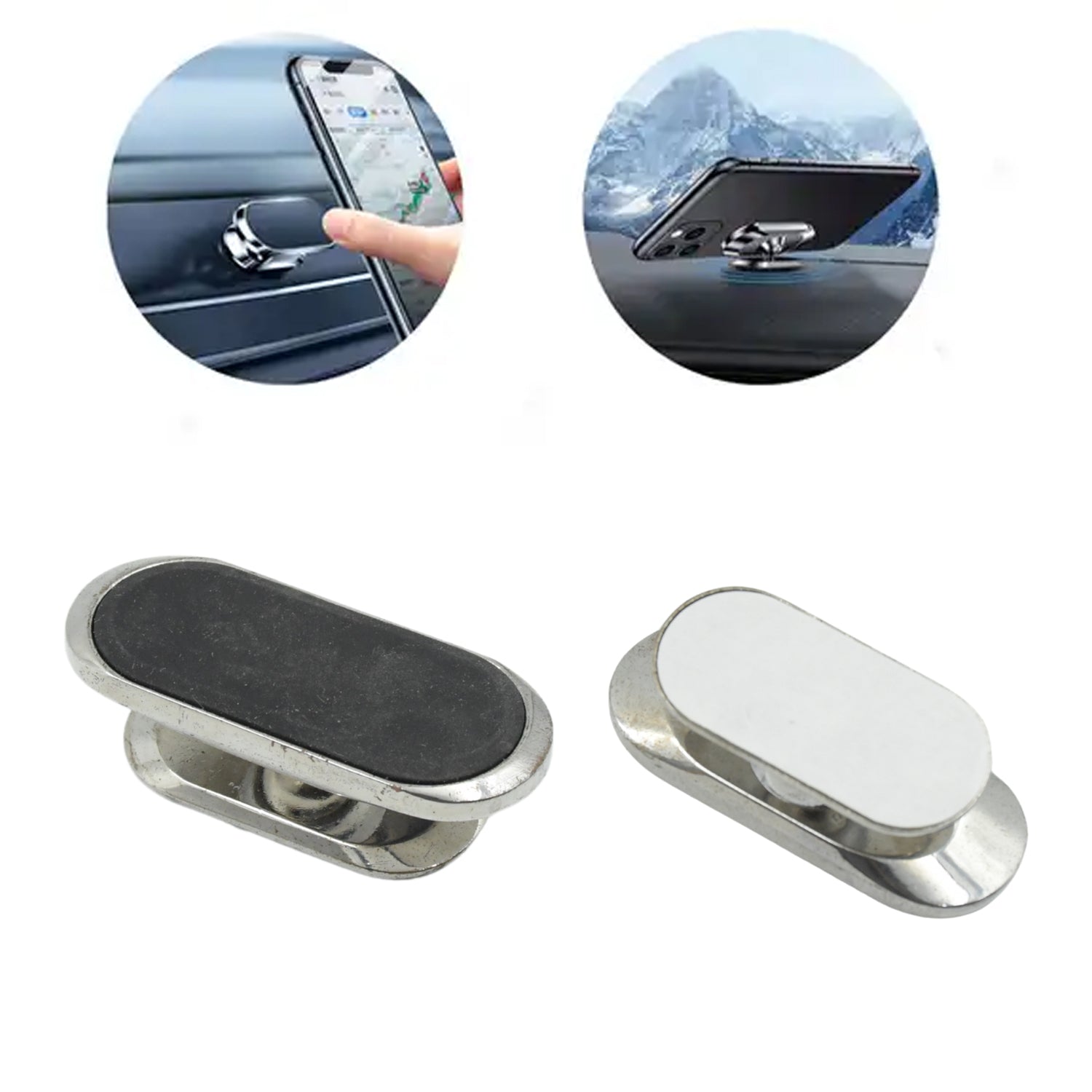 Magnetic Phone Mount/Holder for Car, Super Strong Magnet Universal Car Mount, Dashboard 360° Rotation for Car, Desk, Office, Home & Kitchen for All Smart phones (1 Pc) - Shopmania Wholesale
