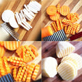 Stainless Steel Crinkle Cutter Knife for Salad and Vegetables - Shopmania Wholesale