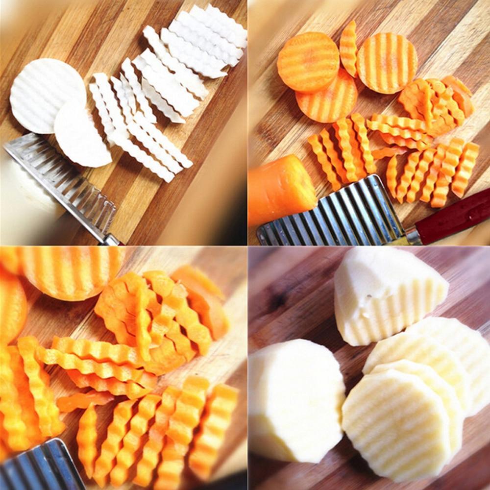 Stainless Steel Crinkle Cutter Knife for Salad and Vegetables - Shopmania Wholesale