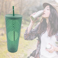 Cup with Straw &  LED Lighting Reusable Matte Studded Tumbler with Leak Proof Lid Water Cup Travel Mug Coffee Ice Water Bottle Double Walled Insulated Tumbler BPA Free (1 Pc) your brand