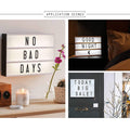 Black Mini A6 Magnetic Cinematic Light Box with 82 Characters and 10 Emojis  (1 Set) - Shopmania Wholesale