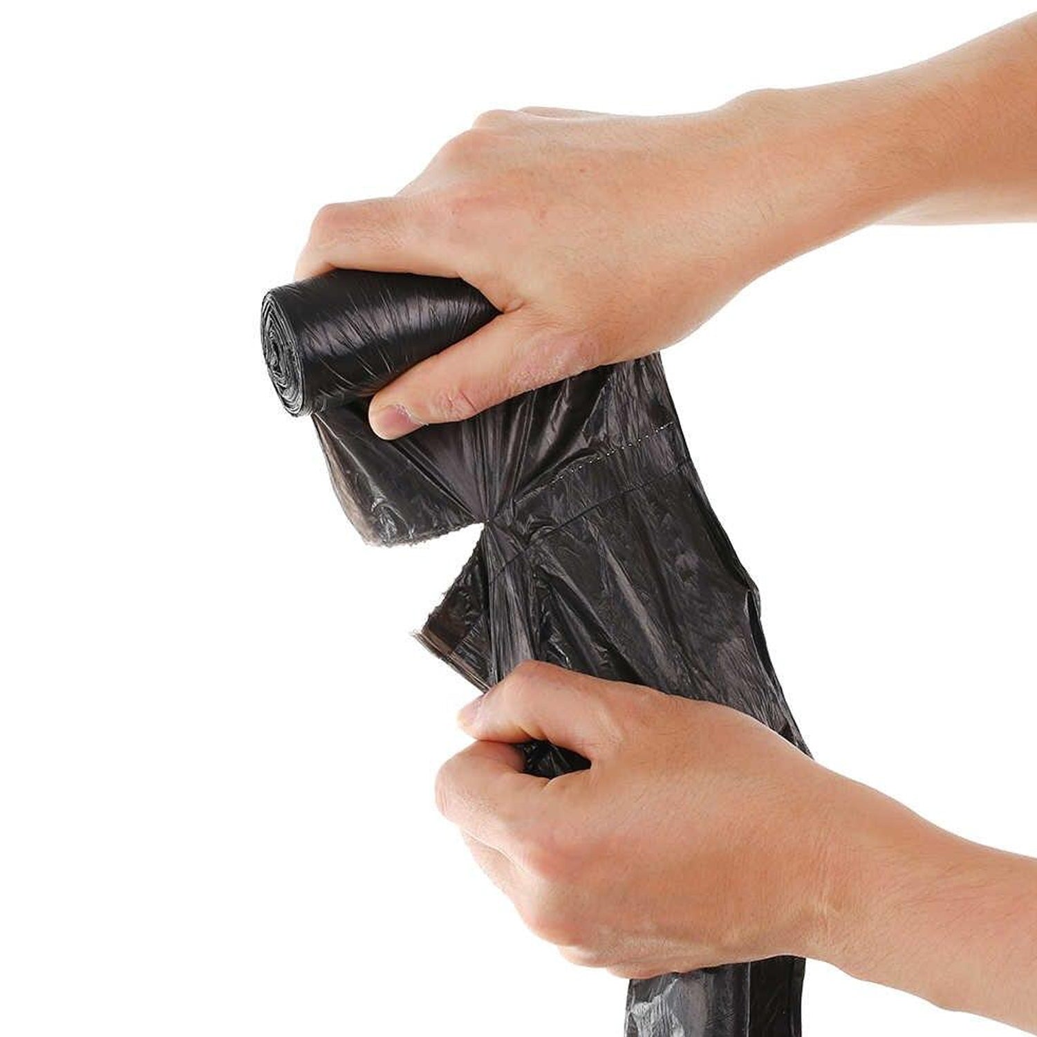 Black Garbage Bags / Dustbin Bags / Trash Bags 45x50cm (1Pc) your brand