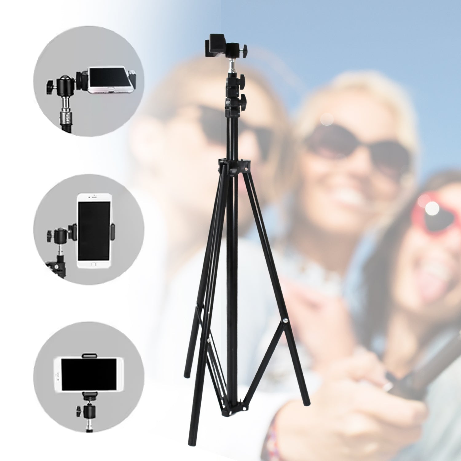 Professional Tripod with Multipurpose Head for Low Level Shooting, Panning for All DSLR Camera Photography Tripod Stand Folding Photo Stand Maximum Height 170 Cm - Shopmania Wholesale