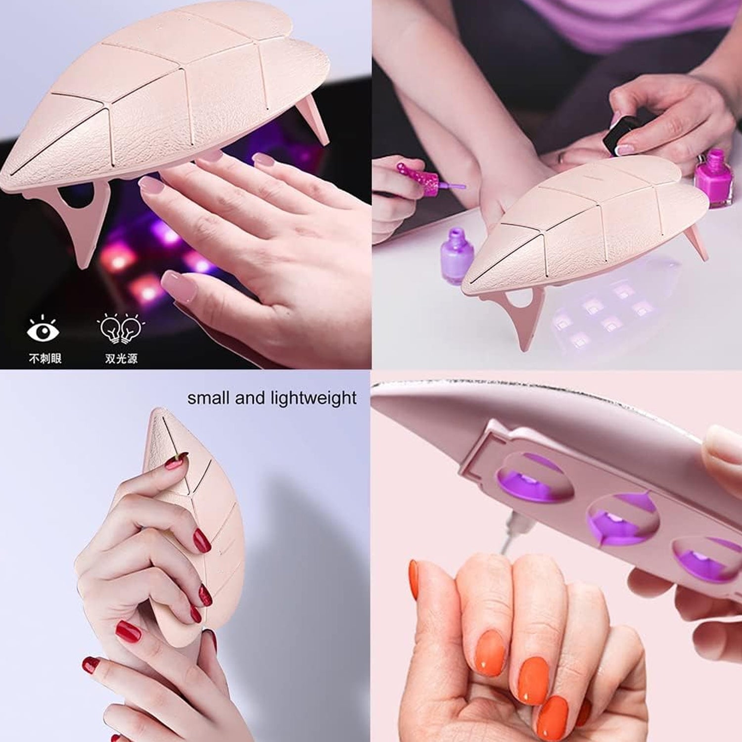 Mini Nail Lamp 6w 6 Led UV Nail Dryer with USB Cable for Gel Nail Polish Nail Art Tools for Starters Home DIY Professionals Salon Manicure (1 Pc) - Shopmania Wholesale