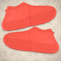 Non-Slip Silicone Rain Reusable Anti skid Waterproof Fordable Boot Shoe Cover (Medium Size / 1 Pair / Red) your brand