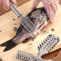 Fish Scale Remover Scraper Stainless Steel Fish Cutting Tools Sawtooth Easily Remove Fish Scales-Cleaning Brush Scraper Kitchen Tool- your brand