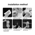 Plastic 7-in-1 Multifunction Retractable Wall-Mounted Pull-Out Hanger Rack Without Punching Hooks Up for Kitchen Bathroom - Shopmania Wholesale
