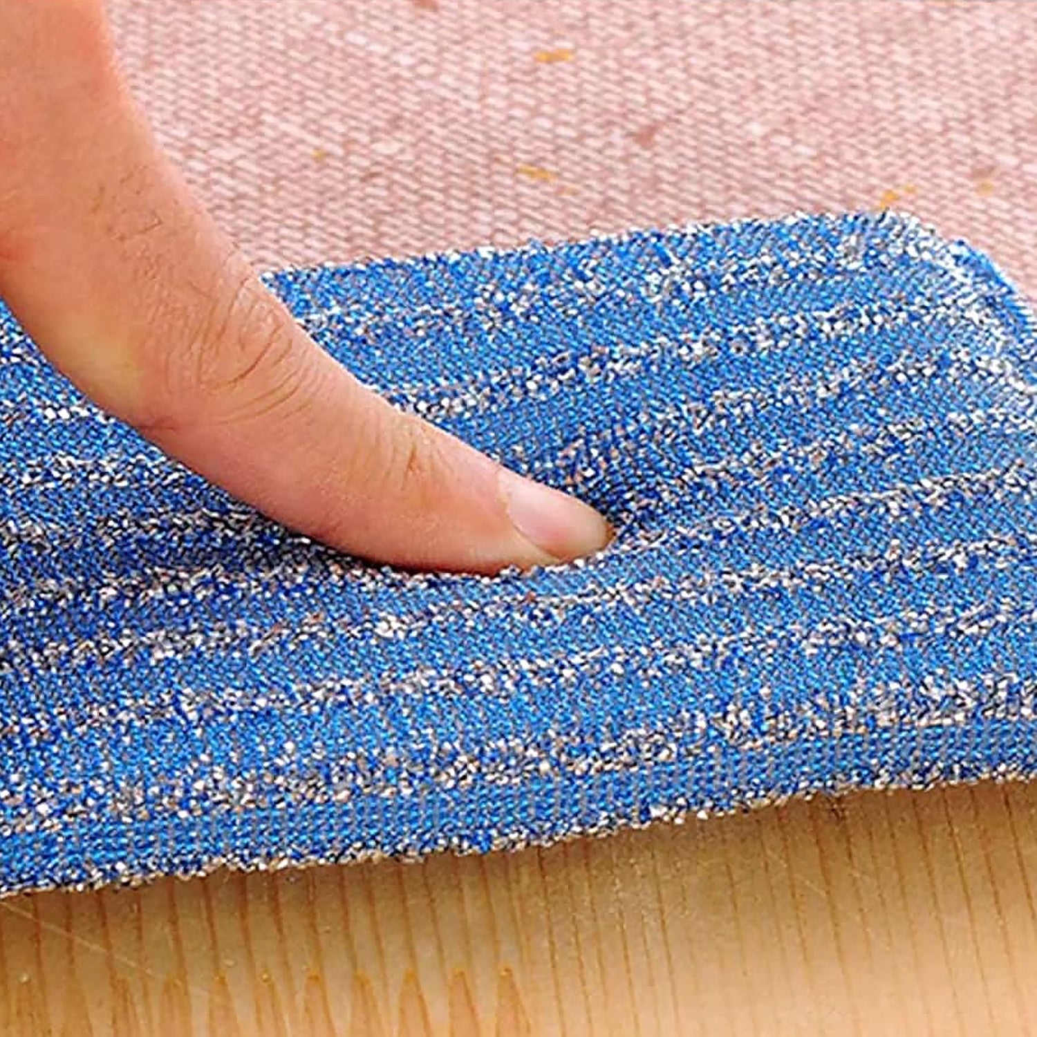 Kitchen Cleaning Tool Set Microfiber Kitchen Utensils High Performance Scouring Sponge Set Dish Sponge, Stainless Steel Scouring Pad (6 Pcs Set) - Shopmania Wholesale