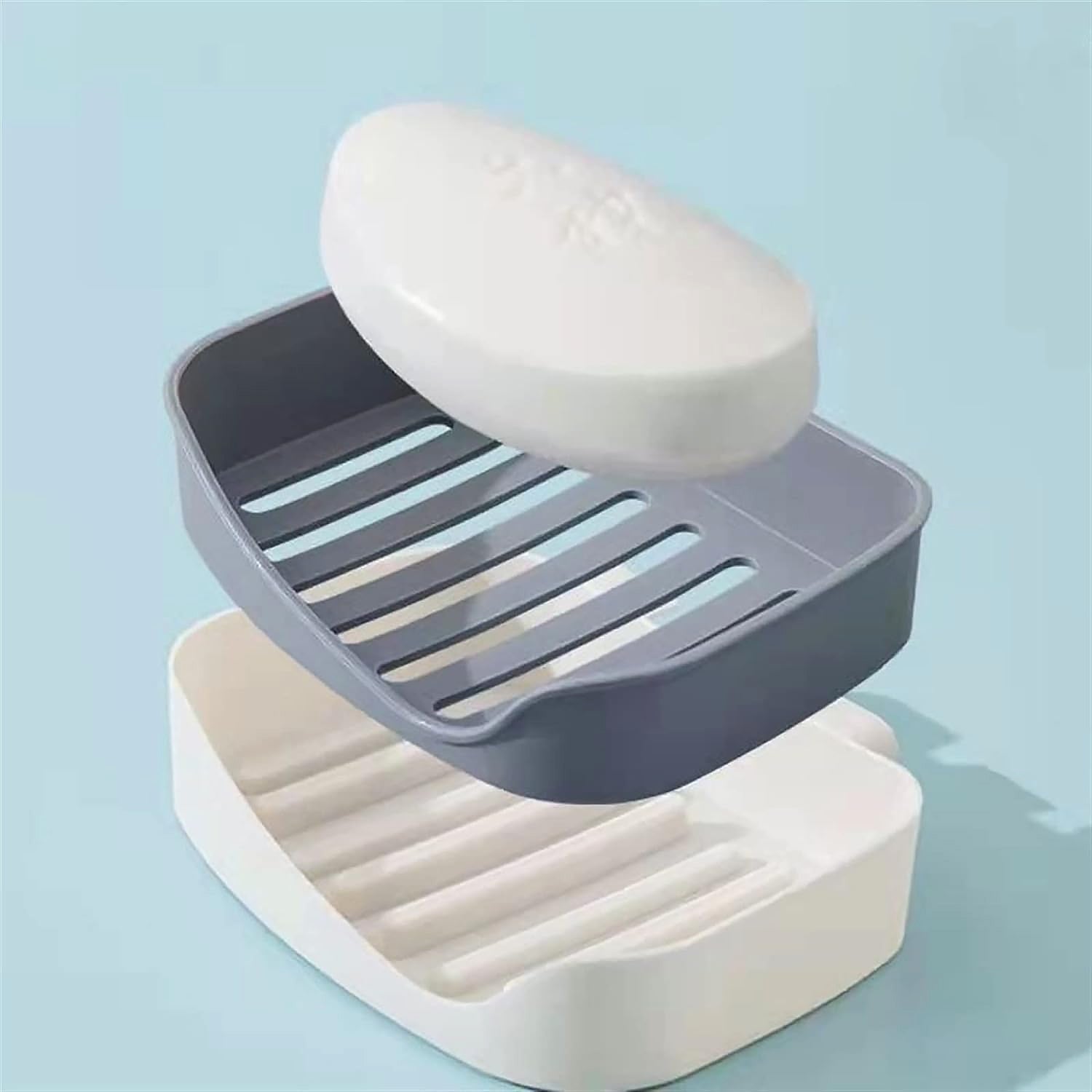 Plastic Soap Dish Holder for Bathroom Shower Wall Mounted Self Adhesive Soap Holder Saver Tray-Plastic Sponge Holder for Kitchen Storage Rack Soap Box, Bathroom (1 Pc) - Shopmania Wholesale
