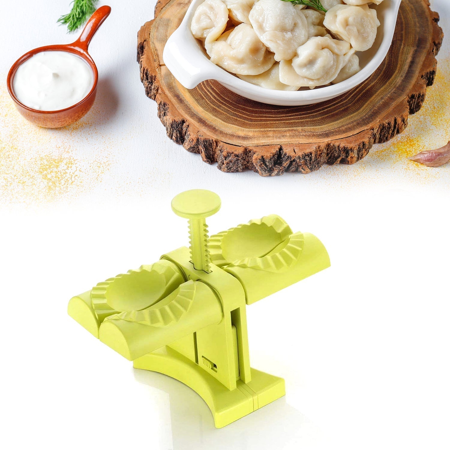 Dumpling Maker Mold,Double Head Dumpling Mold Wrap Two At A One Time,Household Dumpling Maker Mould, Easy-Tool for Making Dumplings ,Dumpling Press Mold Kitchen Accessories your brand