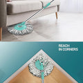 Ganesh Quick Spin Mop Steel Spin, Bucket Floor Cleaning, Easy Wheels & Big Bucket, Floor Cleaning Mop With Bucket, 2 Micro fiber head / Refill - Shopmania Wholesale