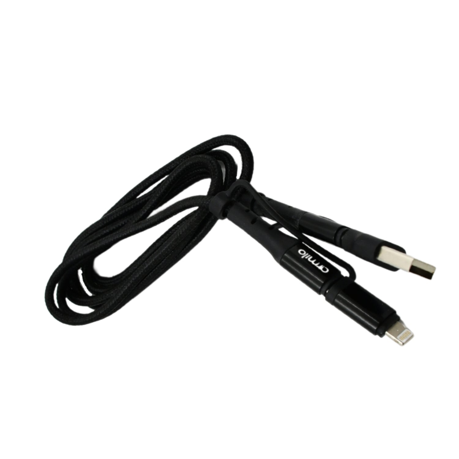 3 IN 1 Fast Charging Cable with Type C & iPhone Support, Compatible with all devices, Data Transmission, Unbreakable Braided, Tangle Free your brand