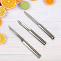 Stainless Steel Multipurpose Sharp Cutting Knife with Non-Slip Handle for Fruit, Meat and Vegetable Chopping (Pack Of 3) - Shopmania Wholesale