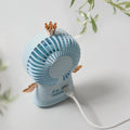Cute Electric Mini Handheld Fan, Portable USB Rechargeable Mini Fan for Home, Office, Travel and Outdoor Use (1 Pc) your brand