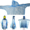 Disposable Raincoat for Kids with Hood and Attachable Round Case, Clear Plastic Raincoats for Emergency, Girls, Boys Disposable Emergency Ball Raincoat For Traveling and Outdoor Activities (1 Pc / Multicolor) your brand