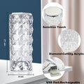 Crystal Touch Night Light (16 Colors) - Rose Diamond Table Lamp with Remote Control, USB Table Lamp, Romantic Date Lighting Decor for Festival, Bedroom, Dining Room your brand