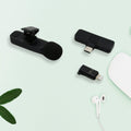 Intelligent Noise Cancelling Live Streaming Clip on Microphone for Type-C & for iPhone with Charging Mini Wireless Lapel Collar Microphone - Shopmania Wholesale