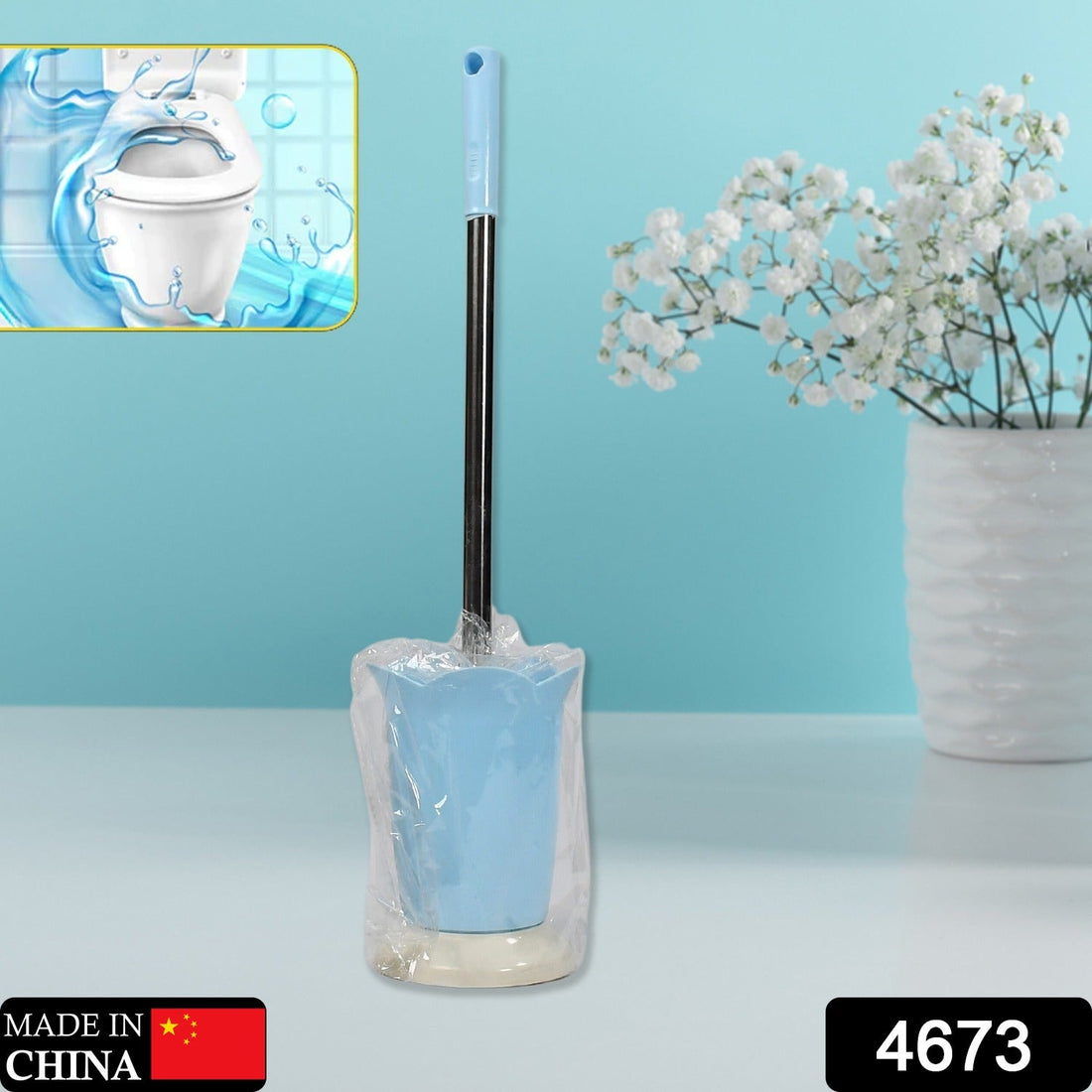 Toilet brush with holder