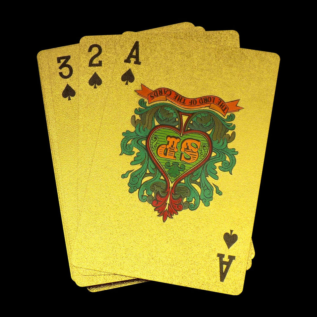 Gold plated poker cards, luxurious and stylish