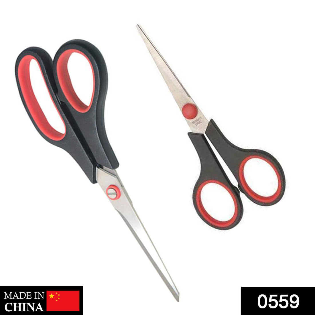 Scissor set with two pieces in a pack.