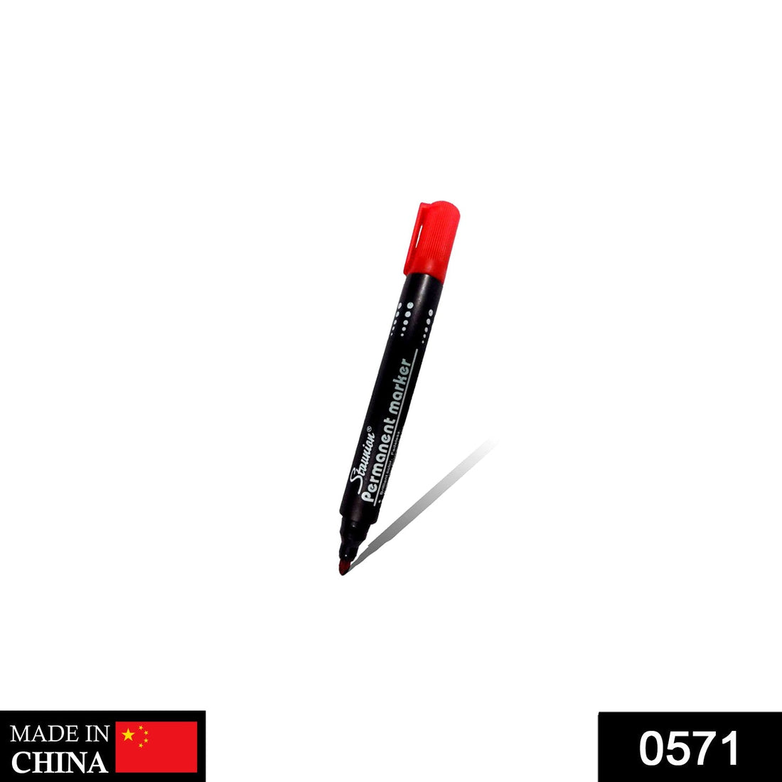 Red permanent marker for whiteboards