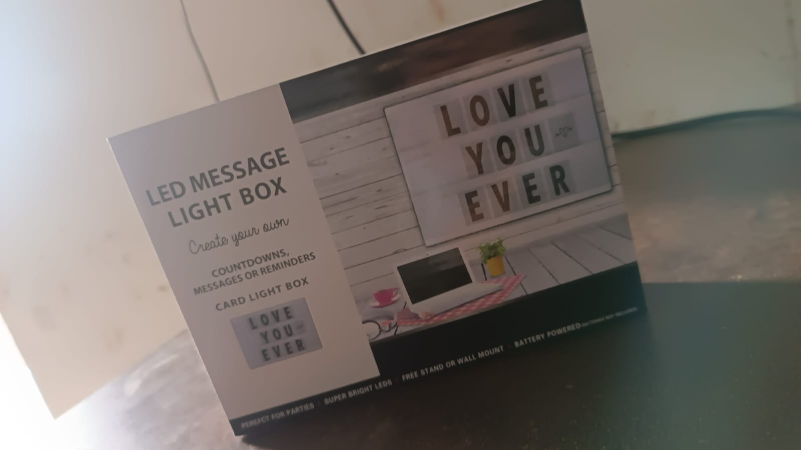 Black Mini A6 Magnetic Cinematic Light Box with 82 Characters and 10 Emojis  (1 Set) - Shopmania Wholesale