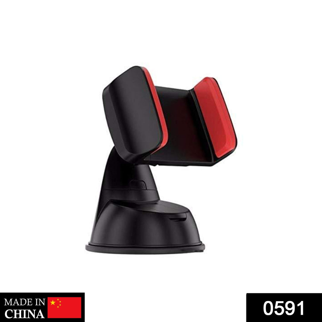 Silicone mobile holder with sucker base.