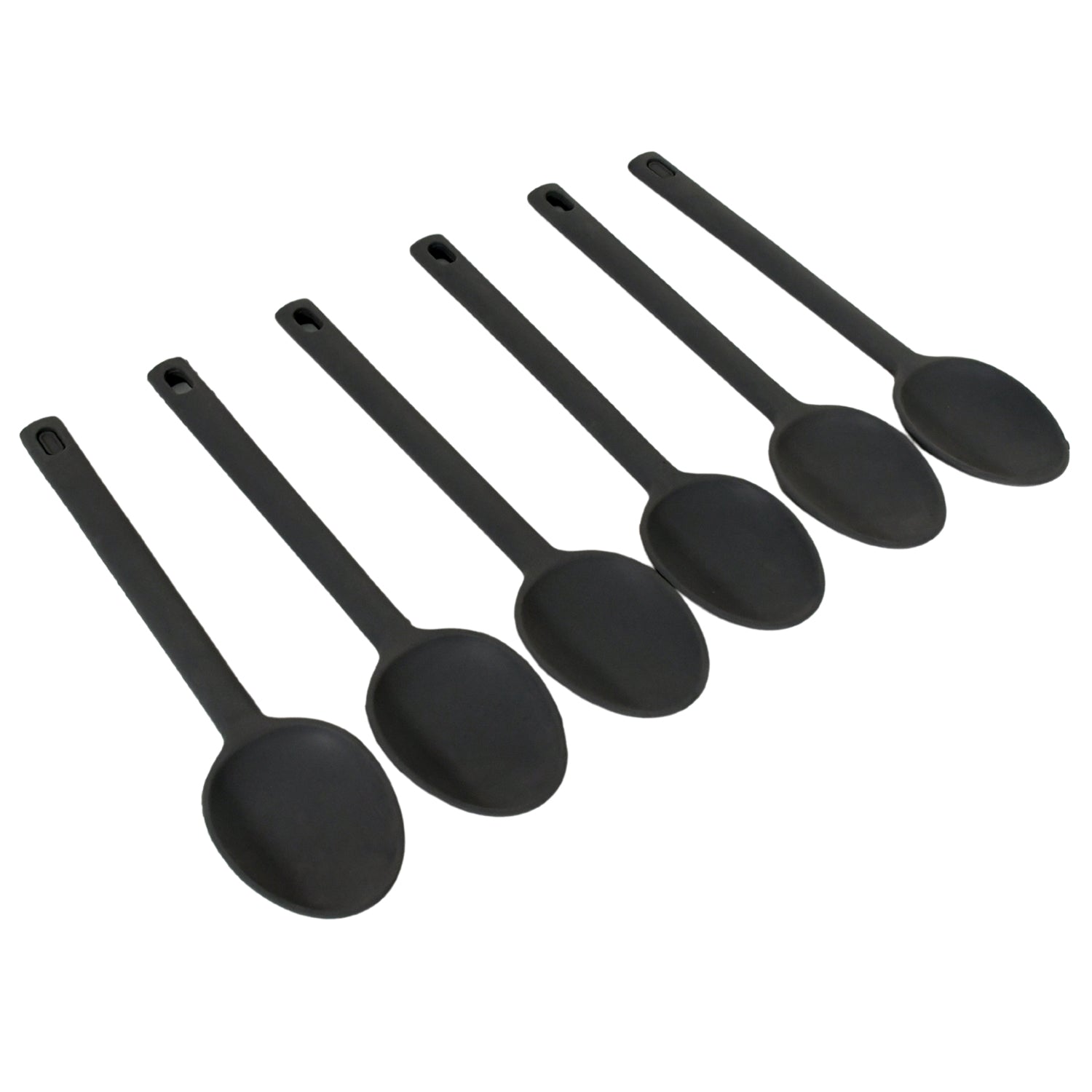 Multipurpose Silicone Spoon, Silicone Basting Spoon Non-Stick Kitchen Utensils Household Heat-Resistant Non Stick Spoons Kitchen Cookware Items For Cooking and Baking (6 Pcs Set) - Shopmania Wholesale