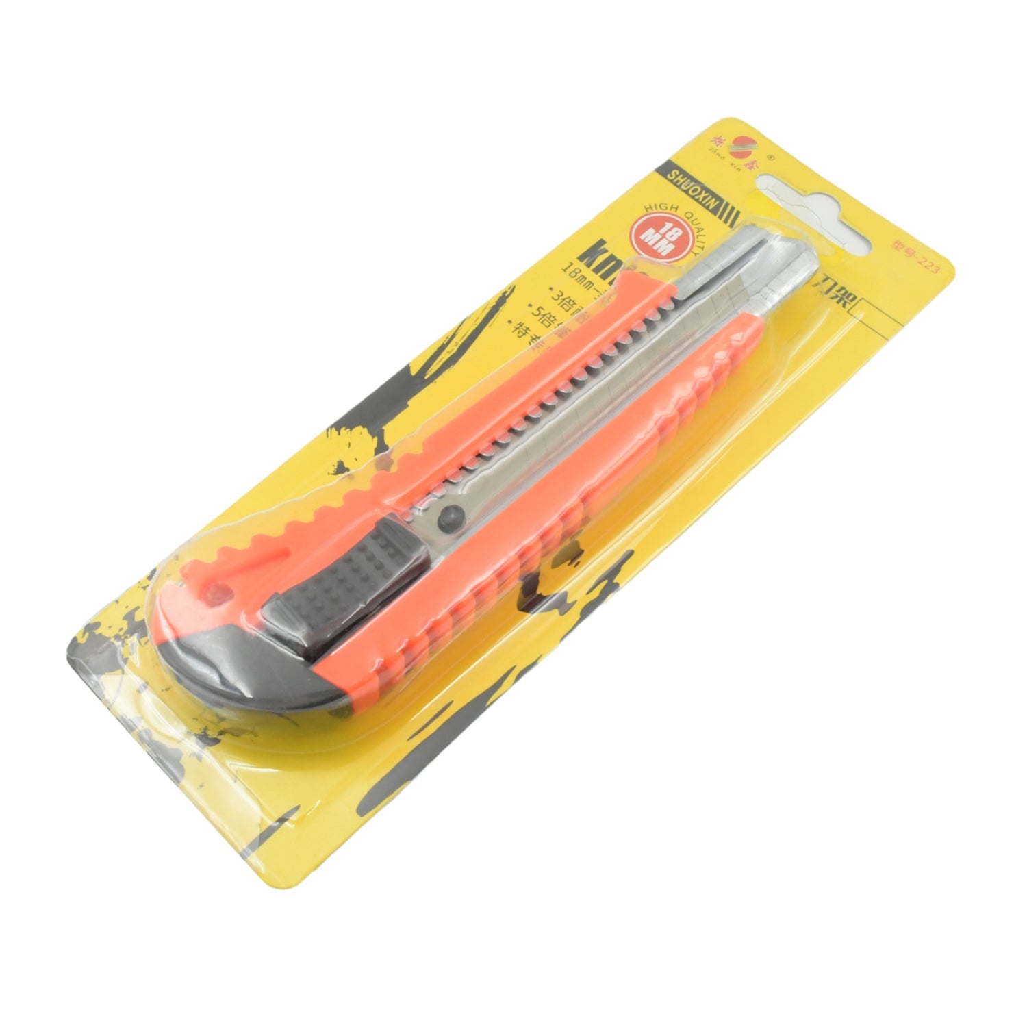 Multi-Use Iron Cutter, Cutting Blade and Precision Knife Blade, Utility Knife - Heavy Duty Industrial Cutter Knife (18mm) - Shopmania Wholesale