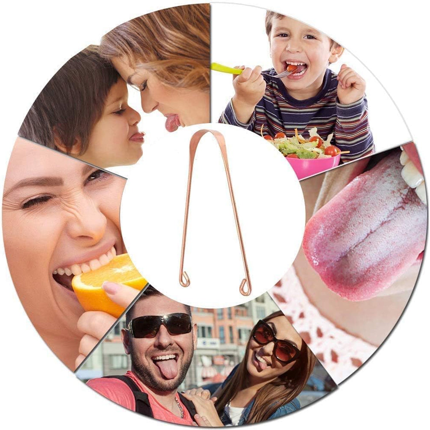 Tongue Cleaner For Kids & Adults | Tongue Scraper For Bad Breath, Maintain Oral Hygiene for Daily Use | for Fresh Breath & Bacteria Removal | Improved Taste (Steel, Copper, Tongue Cleaner / 1 Pc) your brand