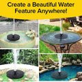 Fast Fountain by Pocket Hose - Solar-Powered - Instantly Adds a Water Feature Virtually Anywhere - 5 Spray Modes - No Installation or Batteries Required - Great for Bird Baths, Pools, Pond & More (1 Pc) - Shopmania Wholesale
