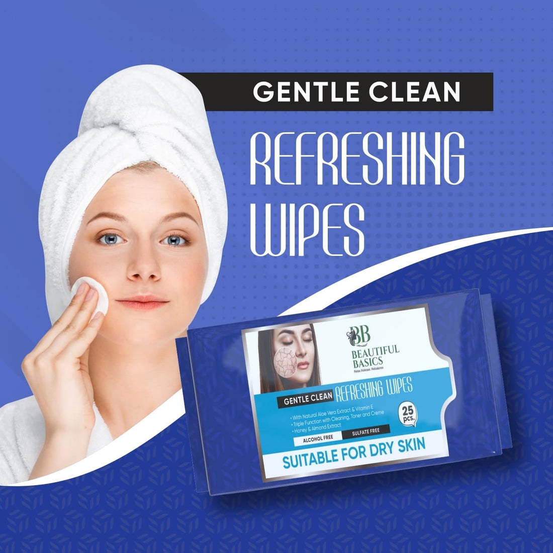 Refreshing Wet Wipes for Face | Facial Cleansing | Refreshing & Skin Hydration| Soothing for skin | pH Balance & Alcohol Free | Nourishing with Fruit extract | 25 Wipes - Shopmania Wholesale