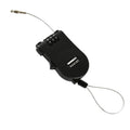Multifunctional cable lock with number code for travel, sports Etc. Retractable Wire Lock,Wire Black Shell Combination Password. your brand