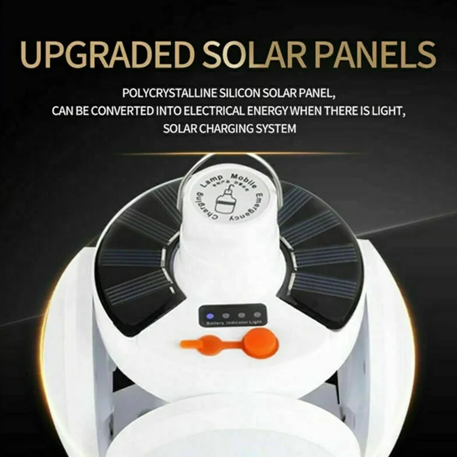 Solar Multi-Functional Emergency LED Light Bulb with USB Charging, LED camping lamp, camping lamp, USB rechargeable, 5 brightness light modes, foldable camping light, SOS IP65 waterproof camping light, blackout emergency equipment, camping gadgets your brand