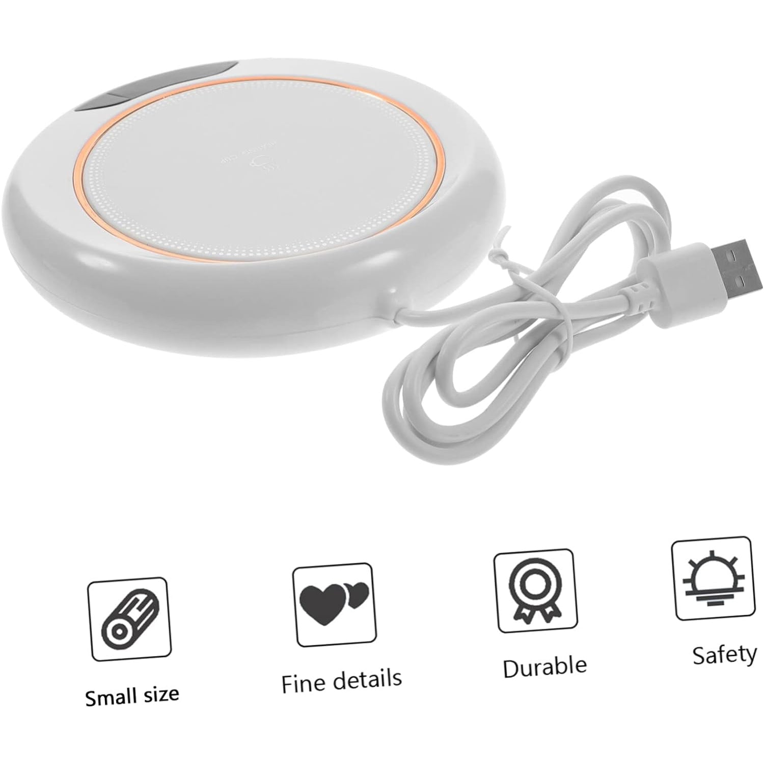 USB Warm Coaster Heated Coffee Mug Portable Office Desk Portable Cup, Heater Coffee Mug Warmer Electric Cup Warmer (1 Pc) - Shopmania Wholesale