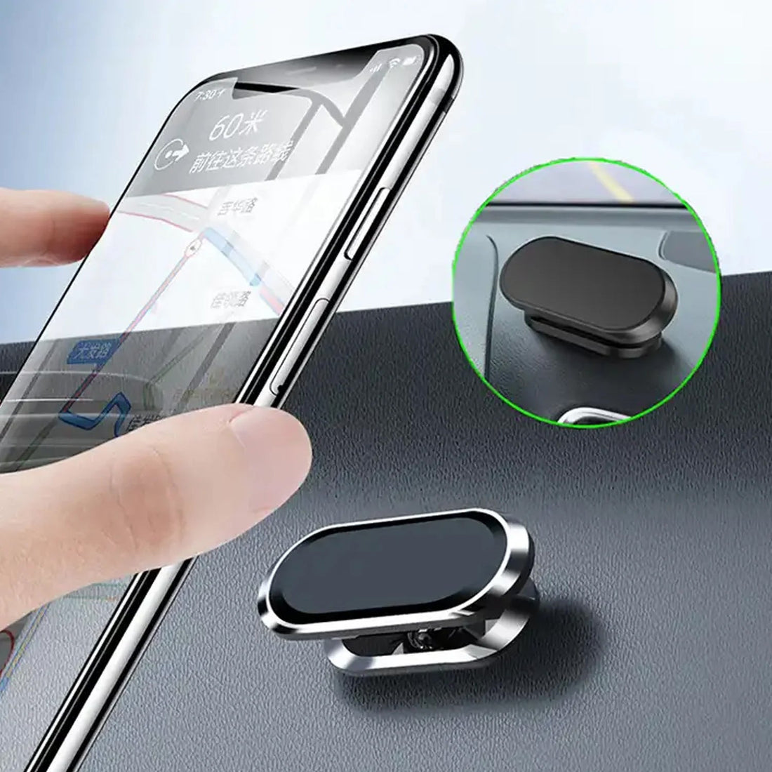 Magnetic Phone Mount/Holder for Car, Super Strong Magnet Universal Car Mount, Dashboard 360° Rotation for Car, Desk, Office, Home & Kitchen for All Smart phones (1 Pc) - Shopmania Wholesale