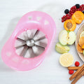 Multi Purpose Fruit Slicer Apple Cutter Regular With 8 Stainless Steel Blades Apple Slicer (1 Pc) - Shopmania Wholesale