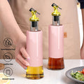 300 ML Olive Oil Dispenser Bottle Leakproof Condiment Glass Container Non- Drip Spout Soy Sauce Vinegar Cruet Bottle for Kitchen Cooking BBQ Fry for Kicthen Home (300 ML) your brand