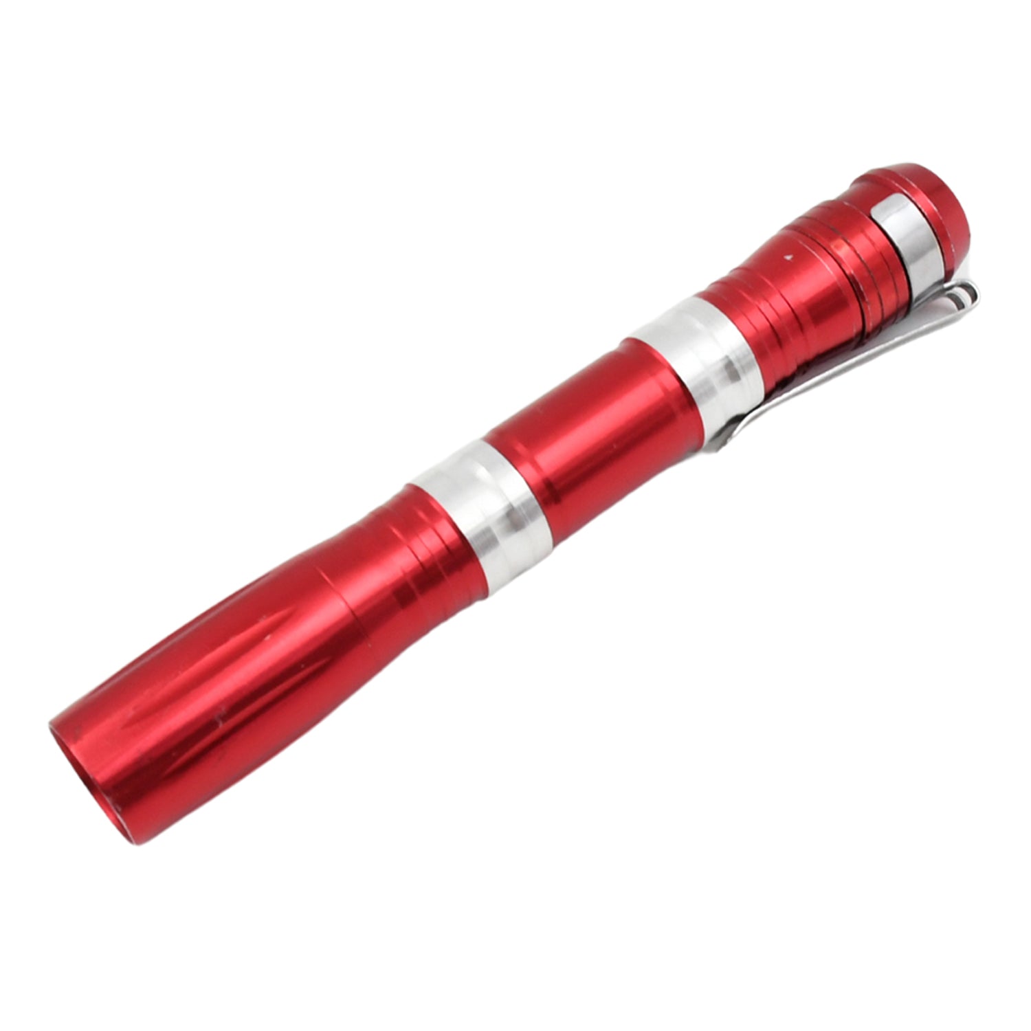 Portable Mini Torch / Flashlight LED Powerful High Lumens Pen Light with Clip, Portable Pocket Compact Torch for Emergency AA Battery operated (1 Pc / Battery not included) your brand