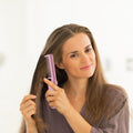 Rechargeable Mini Hair Straightener, Travel Portable USB Charging Cordless Hair Straightener Bursh, Three Temperature Adjustments Flat Iron Comb (1 Pc) your brand