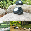 Solar Powered LED Rock Light Solar Powered LED Spotlight Faux Stone for Pathway Landscape Garden Outdoor Patio Yard (1 Pc) - Shopmania Wholesale