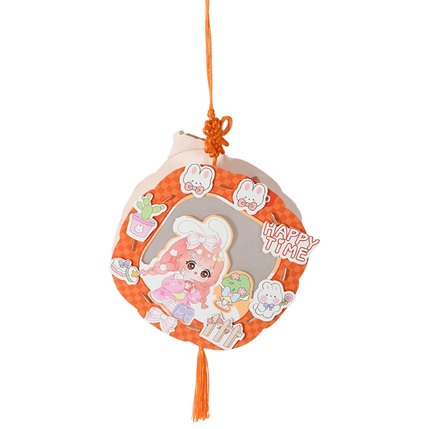 DIY Traditional Lanterns Handmade Cartoon Paper Lanterns, Antique Portable Lantern Hollow-Out Projection Luminescent LED Lamp DIY Hanging Paper Lanterns for Festival Party Decor your brand