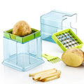 2 in 1 Potato Chipser / Slicer French Fries Maker Finger Chips | Plastic | Two Blades Finger Chips Cutter for Kitchen Accessory Vegetable Fruit Slicer (1 Pc)  - Shopmania Wholesale