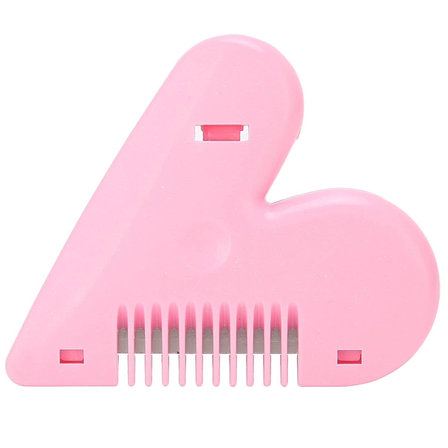Heart Shape Plastic Hair Cutting Scissors for Baby Girls Lightweight Portable Hair Thinning Double‑Edge Stainless Steel Convenient for Hair Cutting for Hair Thinning (1 Pc ) your brand