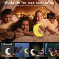 Crystal Table Lamp | Moon Shape Touch Control Lamp with 3 Color | Metal Bedside Lamp for Kids Bedroom Romantic Desktop Nightstand | Stepless Dimming USB Charging Touch Night Light - Shopmania Wholesale