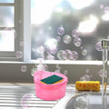 Double Layer Liquid soap Dispenser with Pump and Sponge, Practical for Hotel Sink Clear, Soap Dispensing Liquid Pump Bottle for Home,  Kitchen Rectangle ( 2 in 1 ) your brand