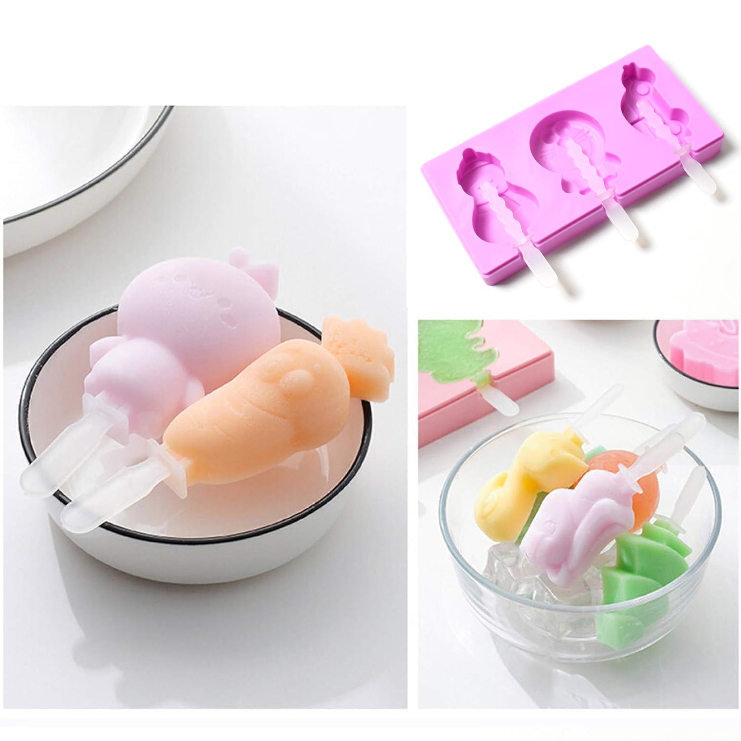 Silicone Popsicle Molds, Reusable Ice Cream Molds With Sticks And Lids. A Must-Have Popsicle Mold For Summer. your brand